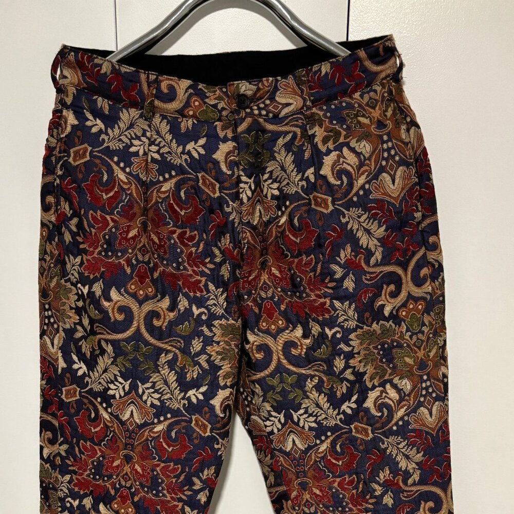 RARE Engineered Garments Floral Jacquard Carlyle Pants Medium 32-34 mi USA